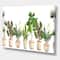 Designart - Trio of Houseplants Sanseviera Snake Plant - Farmhouse Canvas Wall Art Print